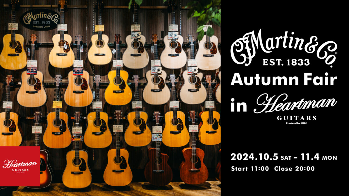 Martin Guitar Autumn Fair in Heartman Guitars